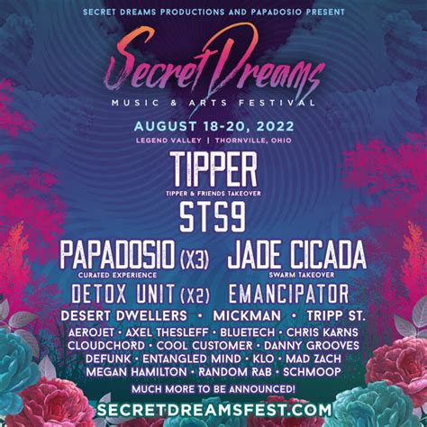 secret dreams 2022|secret dream festival 2022 lineup.